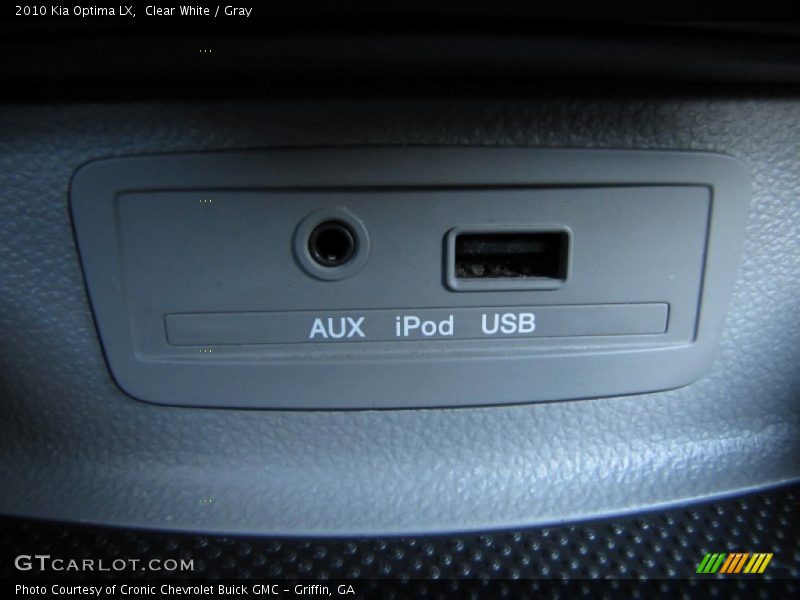 Clear White / Gray 2010 Kia Optima LX