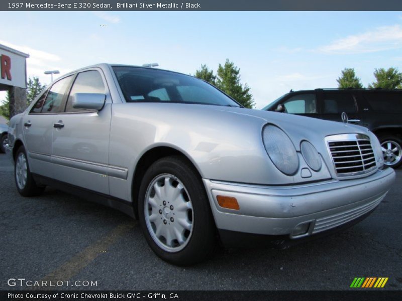Brilliant Silver Metallic / Black 1997 Mercedes-Benz E 320 Sedan