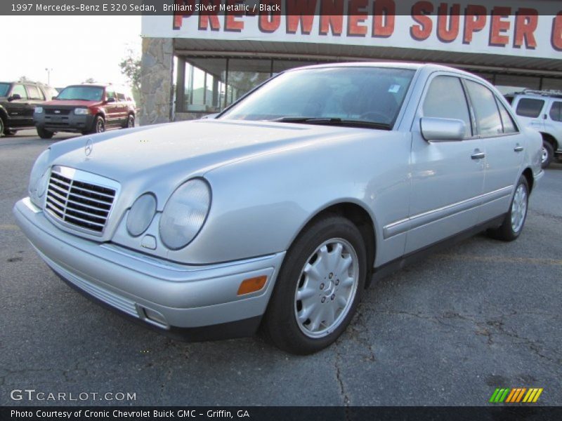 Brilliant Silver Metallic / Black 1997 Mercedes-Benz E 320 Sedan