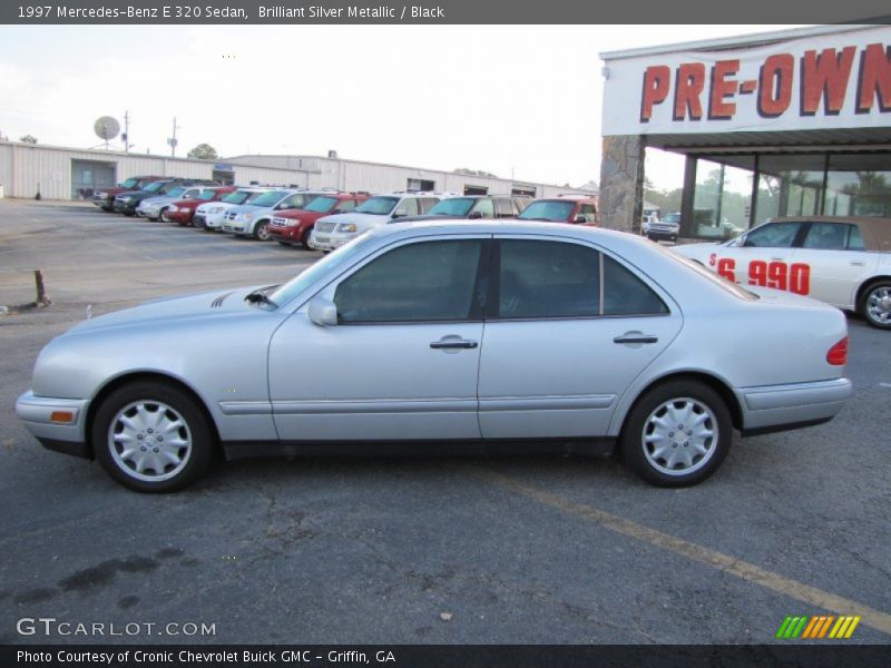 Brilliant Silver Metallic / Black 1997 Mercedes-Benz E 320 Sedan