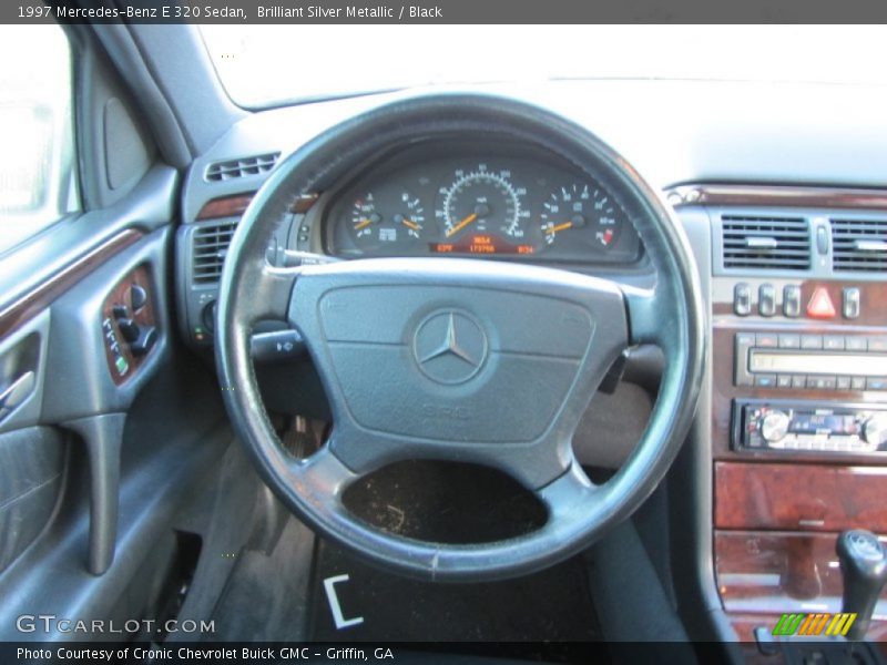 Brilliant Silver Metallic / Black 1997 Mercedes-Benz E 320 Sedan