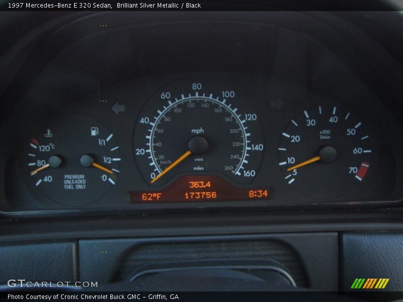 Brilliant Silver Metallic / Black 1997 Mercedes-Benz E 320 Sedan