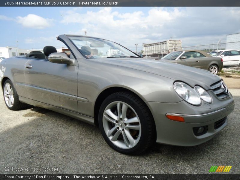 Pewter Metallic / Black 2006 Mercedes-Benz CLK 350 Cabriolet