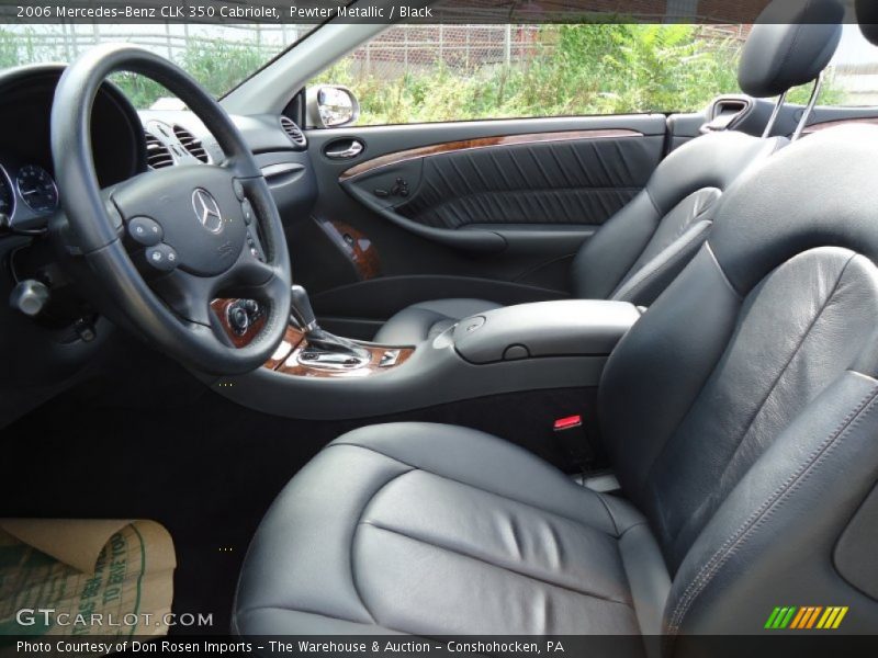 Pewter Metallic / Black 2006 Mercedes-Benz CLK 350 Cabriolet