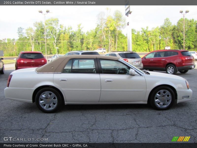 Cotillion White / Neutral Shale 2001 Cadillac DeVille DTS Sedan