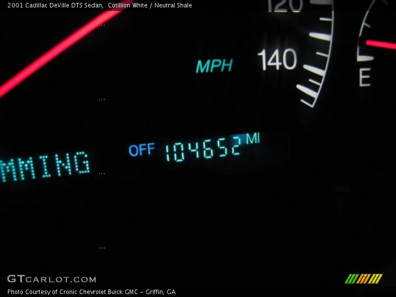 Cotillion White / Neutral Shale 2001 Cadillac DeVille DTS Sedan