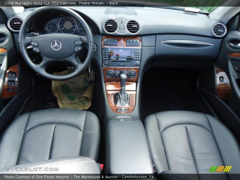 Pewter Metallic / Black 2006 Mercedes-Benz CLK 350 Cabriolet