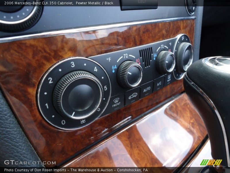 Pewter Metallic / Black 2006 Mercedes-Benz CLK 350 Cabriolet