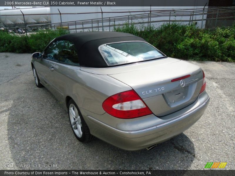 Pewter Metallic / Black 2006 Mercedes-Benz CLK 350 Cabriolet