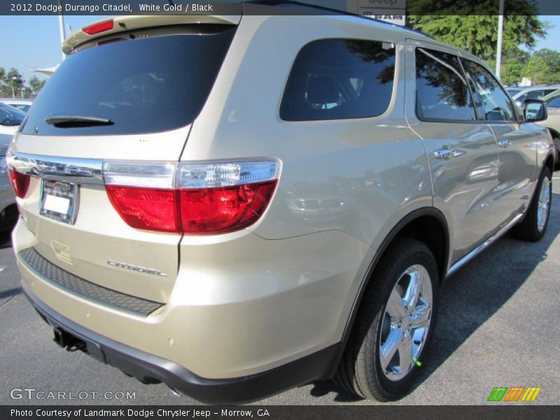 White Gold / Black 2012 Dodge Durango Citadel