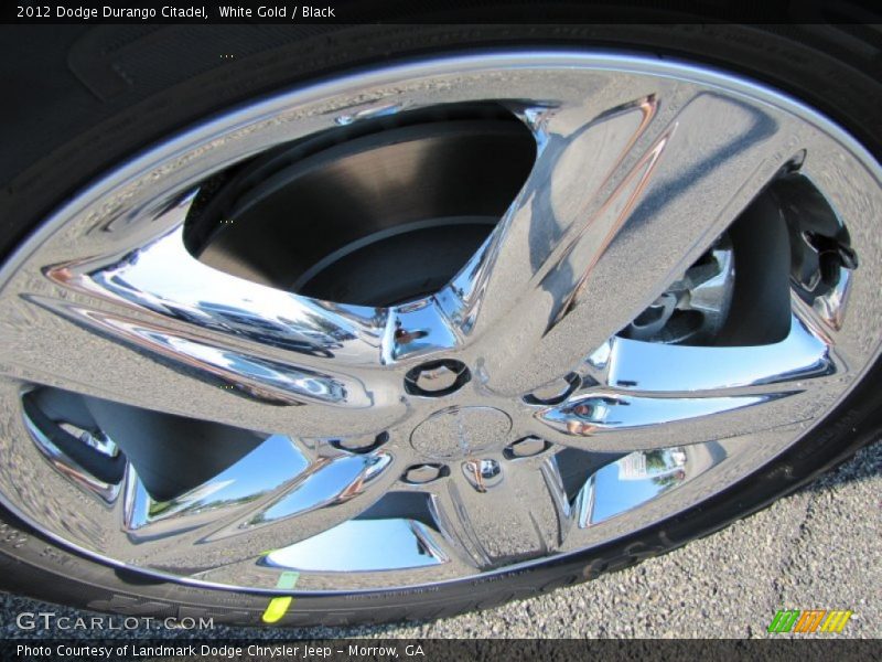 White Gold / Black 2012 Dodge Durango Citadel