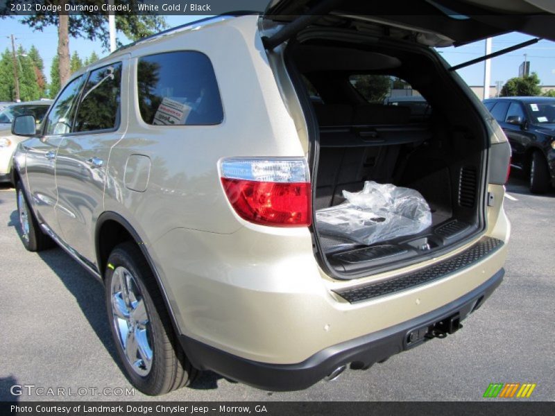 White Gold / Black 2012 Dodge Durango Citadel