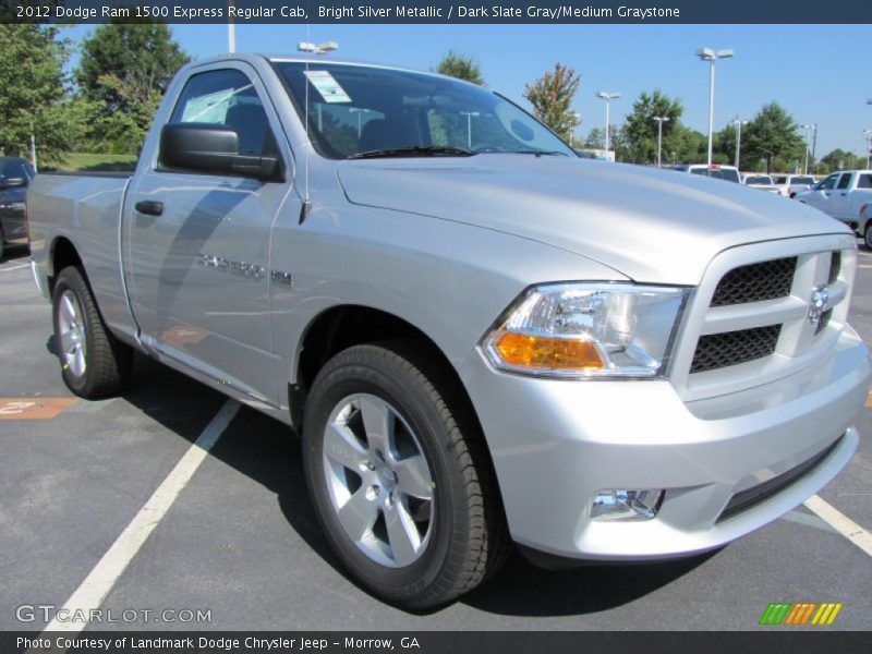 Bright Silver Metallic / Dark Slate Gray/Medium Graystone 2012 Dodge Ram 1500 Express Regular Cab