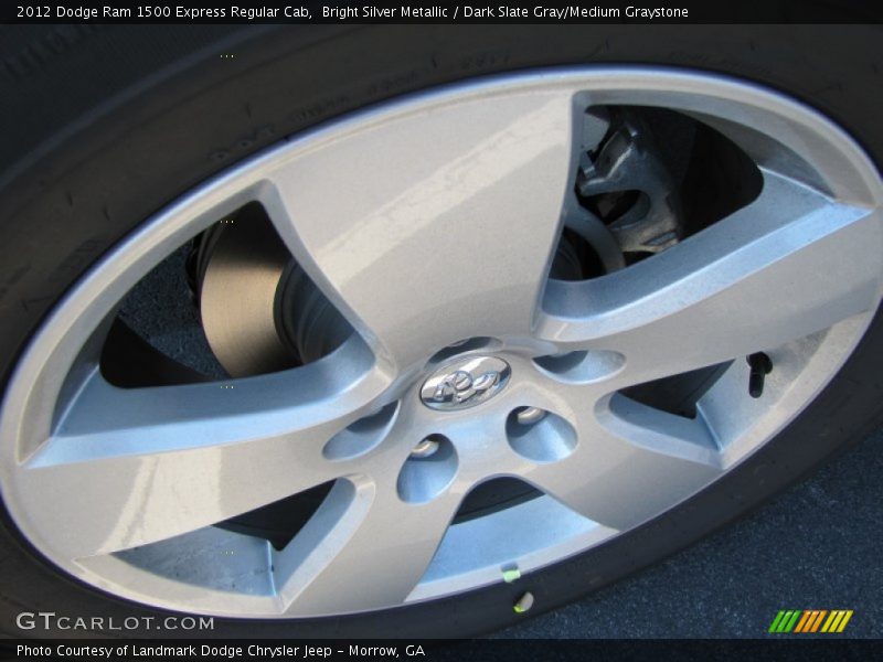 Bright Silver Metallic / Dark Slate Gray/Medium Graystone 2012 Dodge Ram 1500 Express Regular Cab