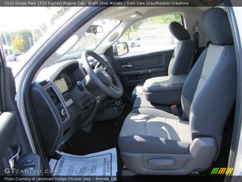 Bright Silver Metallic / Dark Slate Gray/Medium Graystone 2012 Dodge Ram 1500 Express Regular Cab