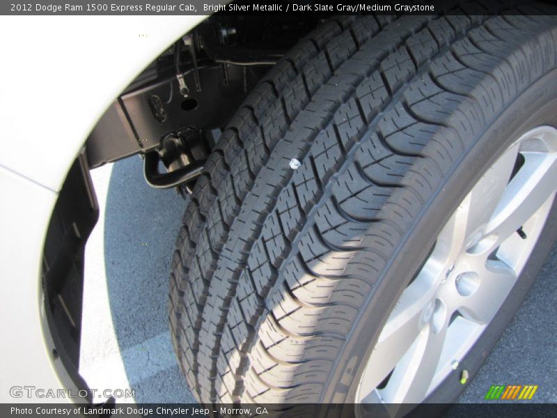 Bright Silver Metallic / Dark Slate Gray/Medium Graystone 2012 Dodge Ram 1500 Express Regular Cab