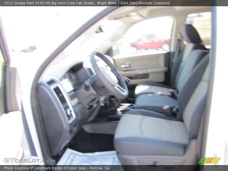 Bright White / Dark Slate/Medium Graystone 2012 Dodge Ram 3500 HD Big Horn Crew Cab Dually