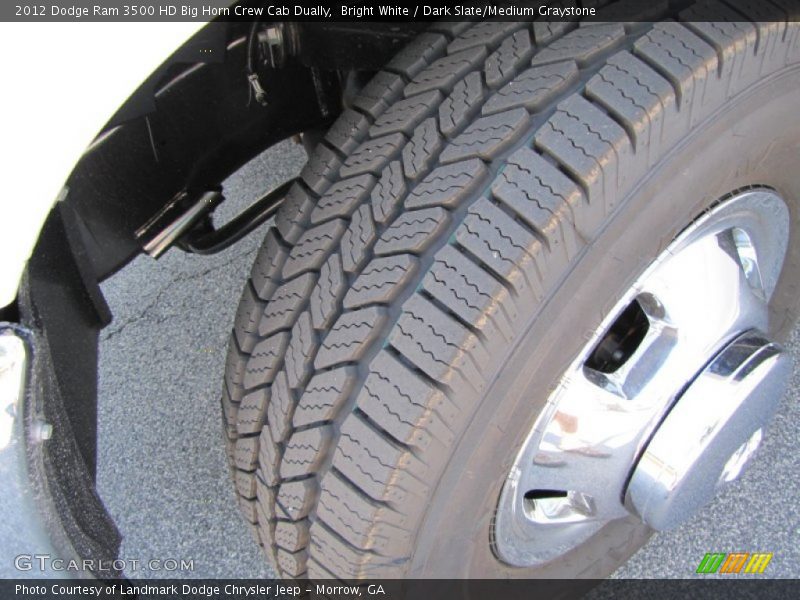 Bright White / Dark Slate/Medium Graystone 2012 Dodge Ram 3500 HD Big Horn Crew Cab Dually
