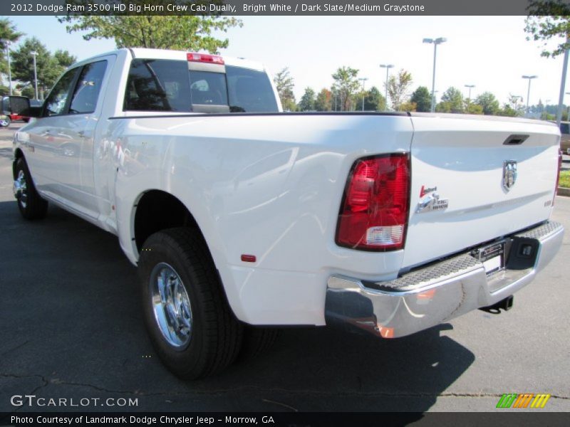 Bright White / Dark Slate/Medium Graystone 2012 Dodge Ram 3500 HD Big Horn Crew Cab Dually