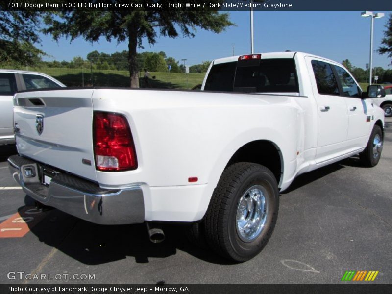 Bright White / Dark Slate/Medium Graystone 2012 Dodge Ram 3500 HD Big Horn Crew Cab Dually