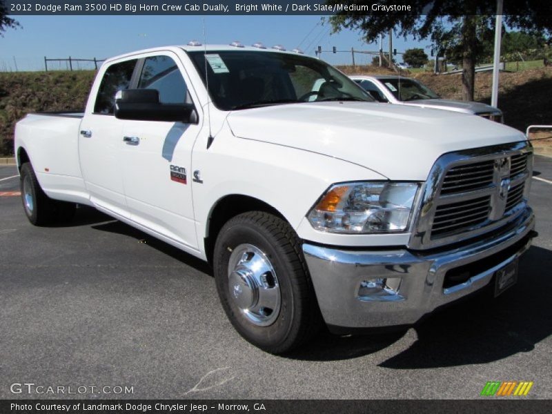 Front 3/4 View of 2012 Ram 3500 HD Big Horn Crew Cab Dually