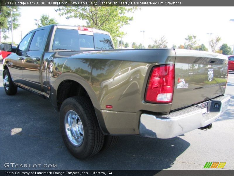 Sagebrush Pearl / Dark Slate/Medium Graystone 2012 Dodge Ram 3500 HD Big Horn Crew Cab Dually