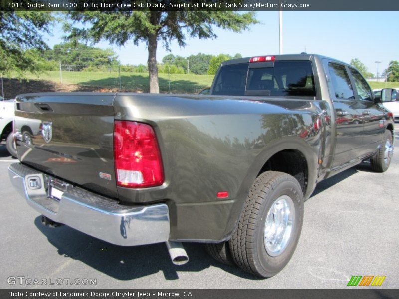 Sagebrush Pearl / Dark Slate/Medium Graystone 2012 Dodge Ram 3500 HD Big Horn Crew Cab Dually