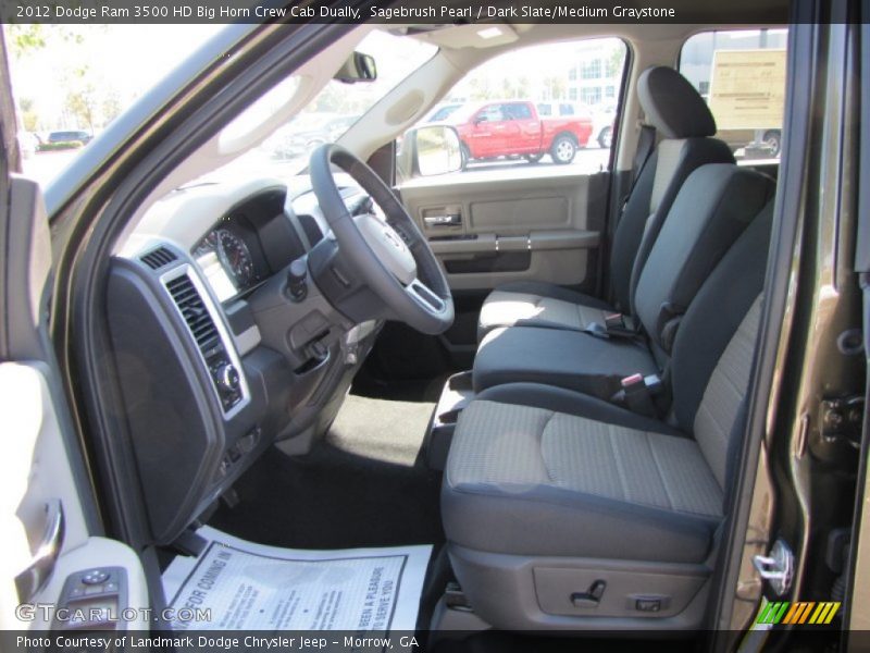 Sagebrush Pearl / Dark Slate/Medium Graystone 2012 Dodge Ram 3500 HD Big Horn Crew Cab Dually