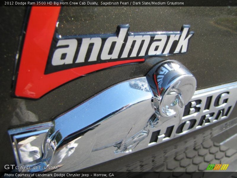 Sagebrush Pearl / Dark Slate/Medium Graystone 2012 Dodge Ram 3500 HD Big Horn Crew Cab Dually