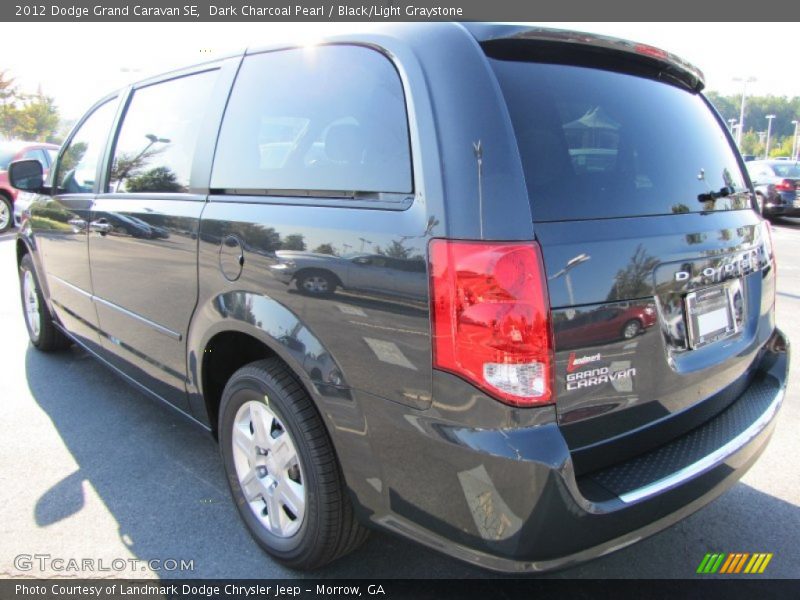 Dark Charcoal Pearl / Black/Light Graystone 2012 Dodge Grand Caravan SE