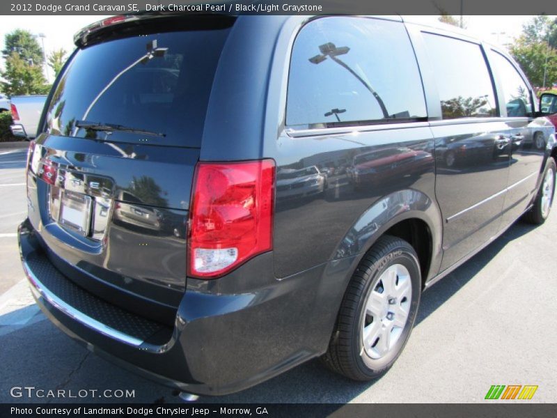 Dark Charcoal Pearl / Black/Light Graystone 2012 Dodge Grand Caravan SE