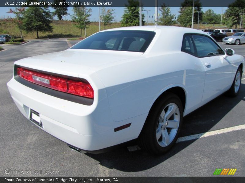 Bright White / Dark Slate Gray 2012 Dodge Challenger SXT