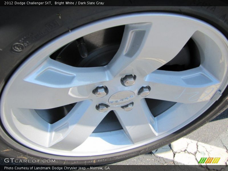 Bright White / Dark Slate Gray 2012 Dodge Challenger SXT