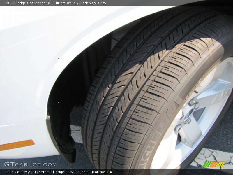 Bright White / Dark Slate Gray 2012 Dodge Challenger SXT