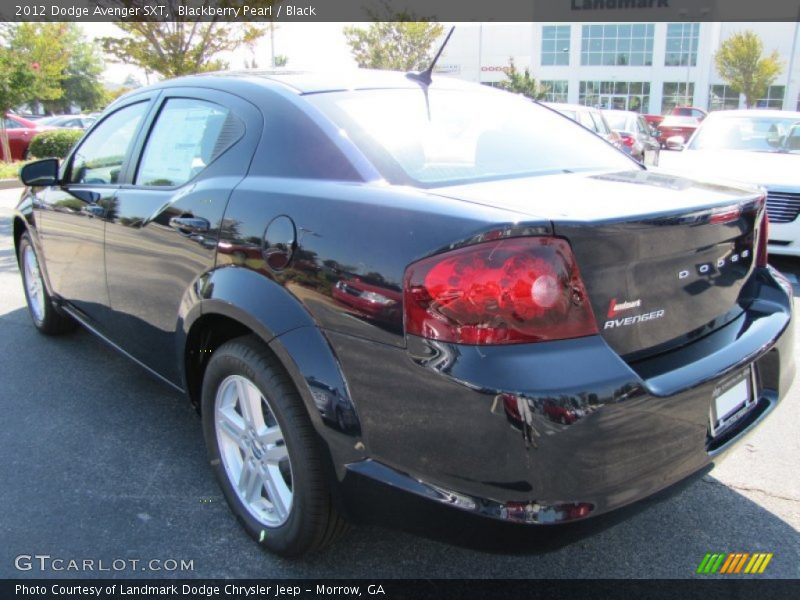 Blackberry Pearl / Black 2012 Dodge Avenger SXT