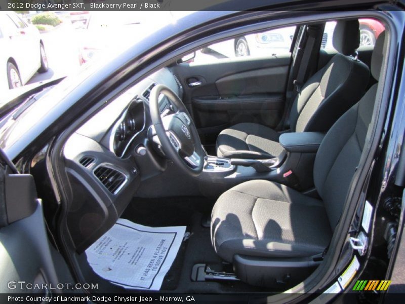 Blackberry Pearl / Black 2012 Dodge Avenger SXT