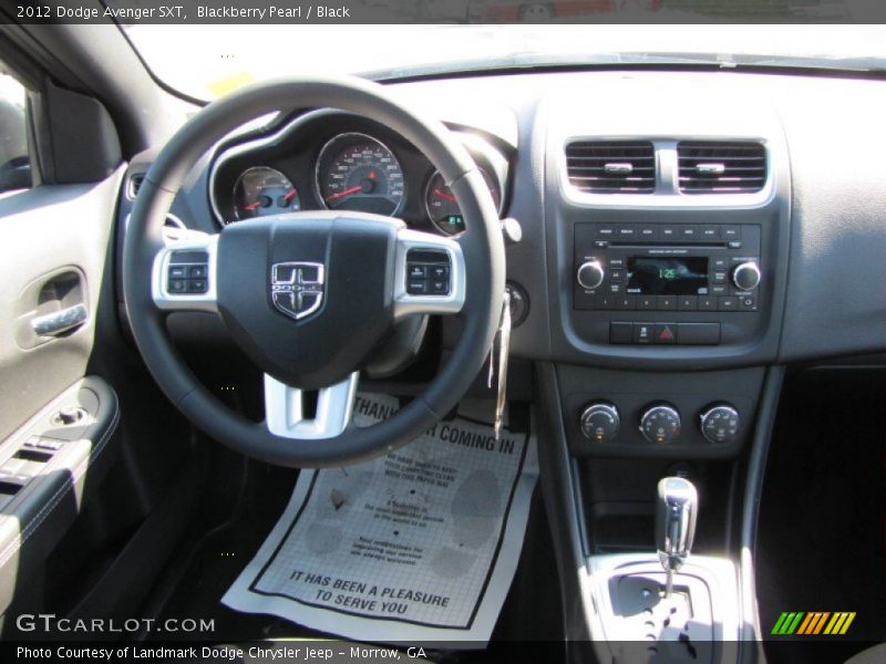 Dashboard of 2012 Avenger SXT