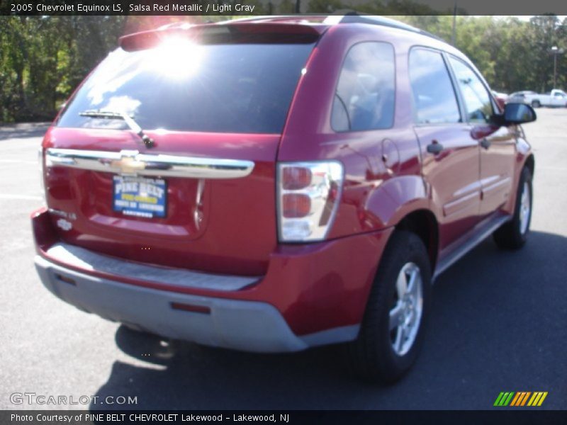Salsa Red Metallic / Light Gray 2005 Chevrolet Equinox LS