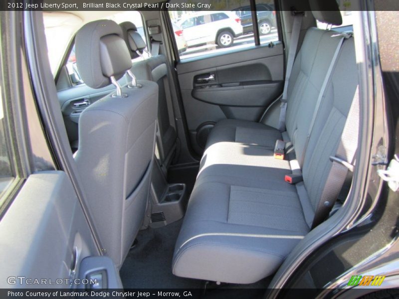 Brilliant Black Crystal Pearl / Dark Slate Gray 2012 Jeep Liberty Sport