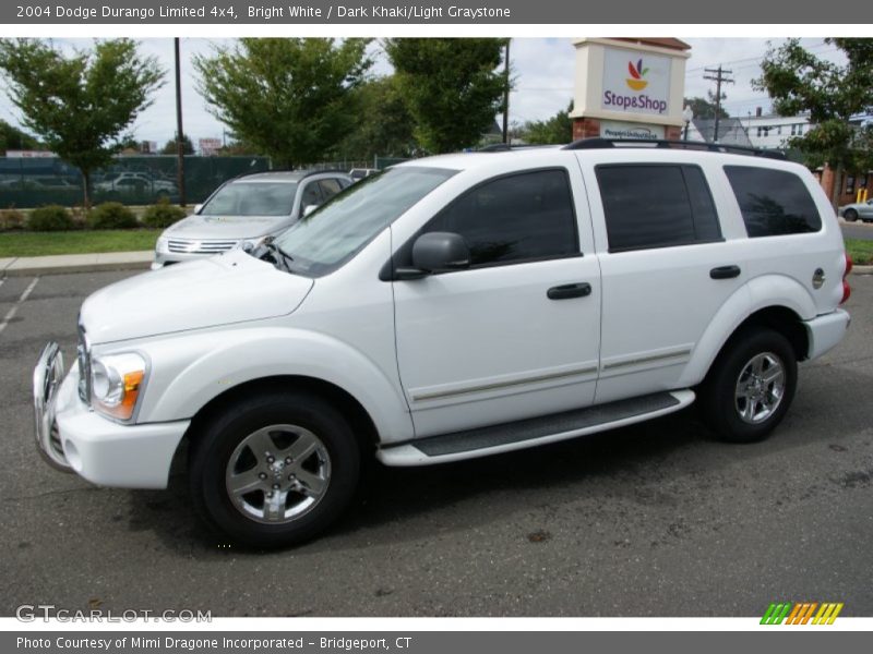 Bright White / Dark Khaki/Light Graystone 2004 Dodge Durango Limited 4x4