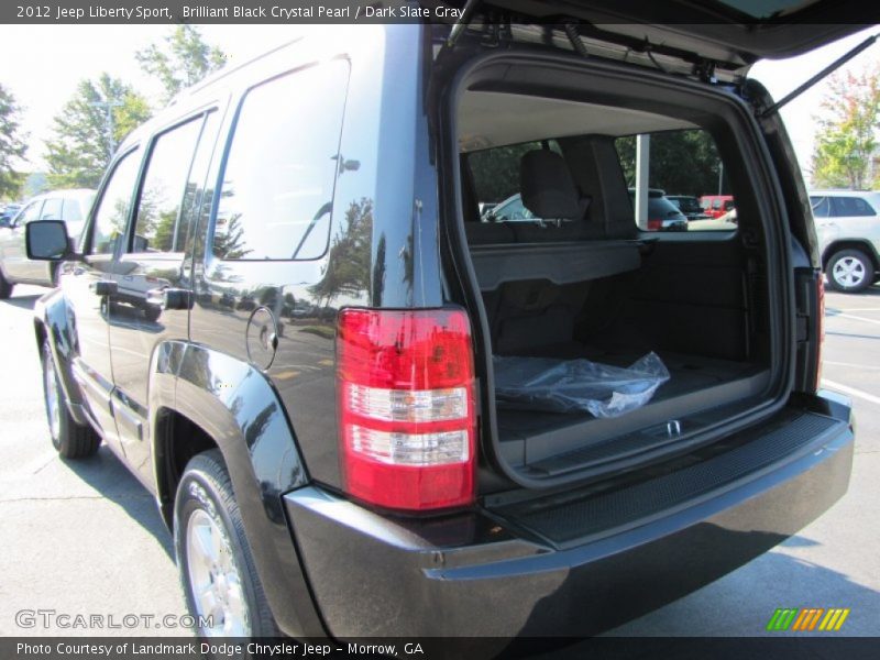 Brilliant Black Crystal Pearl / Dark Slate Gray 2012 Jeep Liberty Sport