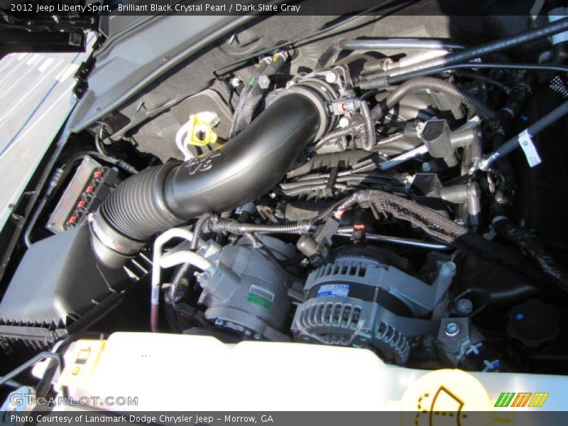 Brilliant Black Crystal Pearl / Dark Slate Gray 2012 Jeep Liberty Sport