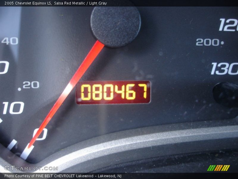 Salsa Red Metallic / Light Gray 2005 Chevrolet Equinox LS