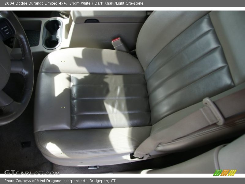 Bright White / Dark Khaki/Light Graystone 2004 Dodge Durango Limited 4x4