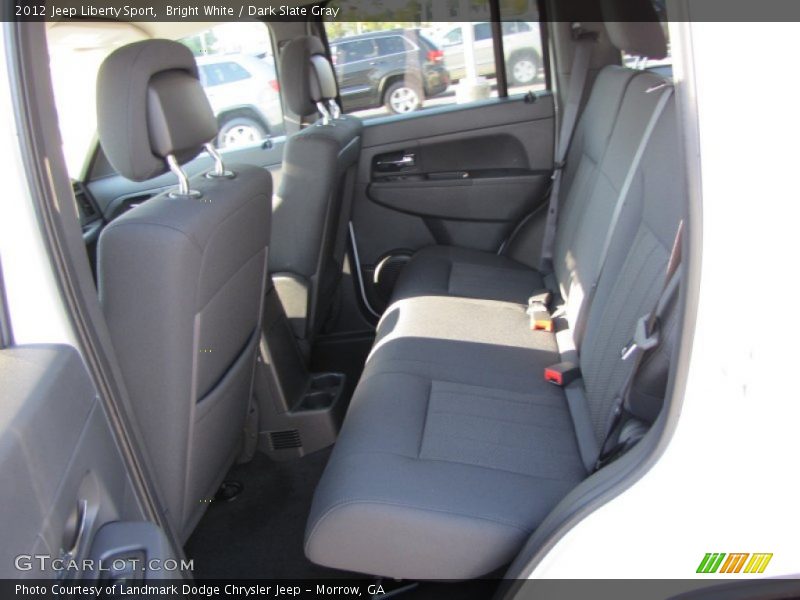 Bright White / Dark Slate Gray 2012 Jeep Liberty Sport