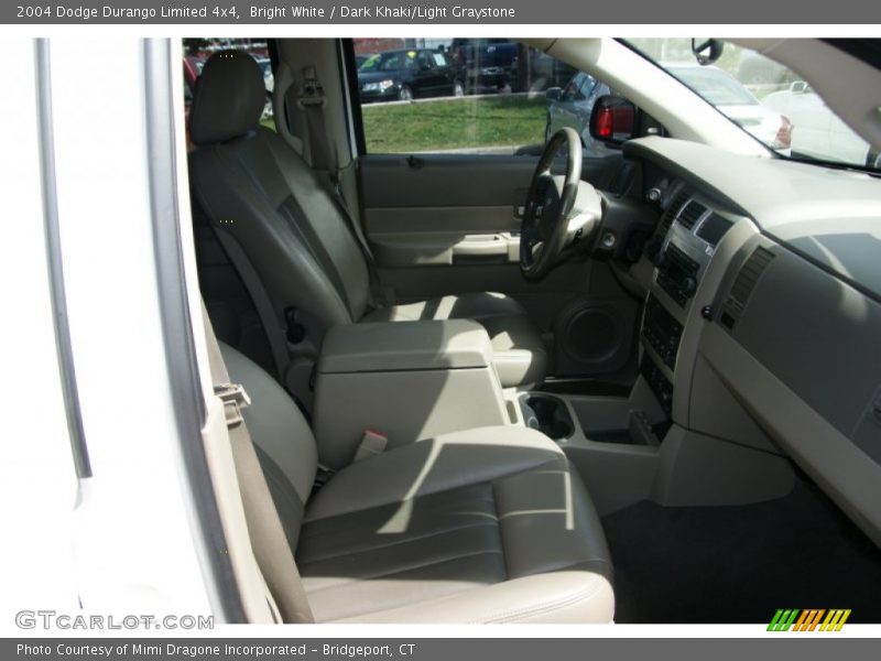 Bright White / Dark Khaki/Light Graystone 2004 Dodge Durango Limited 4x4