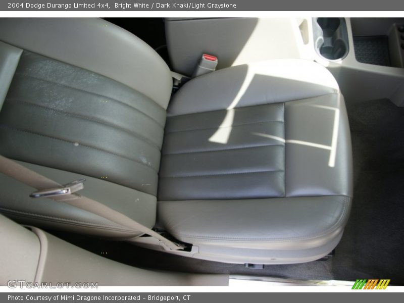 Bright White / Dark Khaki/Light Graystone 2004 Dodge Durango Limited 4x4