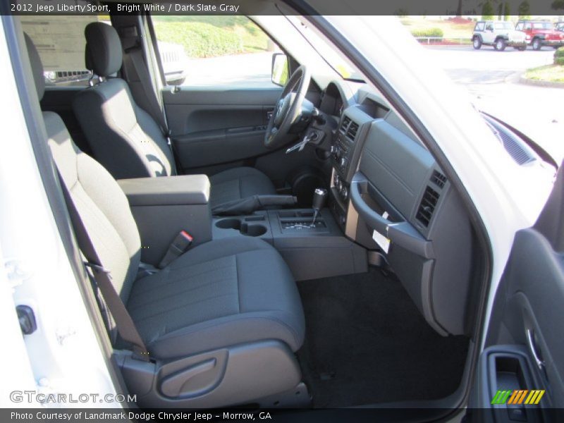 Bright White / Dark Slate Gray 2012 Jeep Liberty Sport