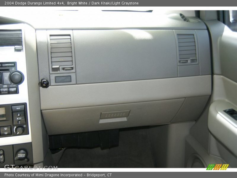 Bright White / Dark Khaki/Light Graystone 2004 Dodge Durango Limited 4x4