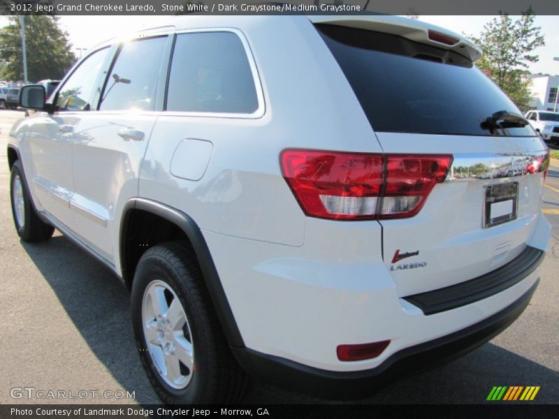 Stone White / Dark Graystone/Medium Graystone 2012 Jeep Grand Cherokee Laredo